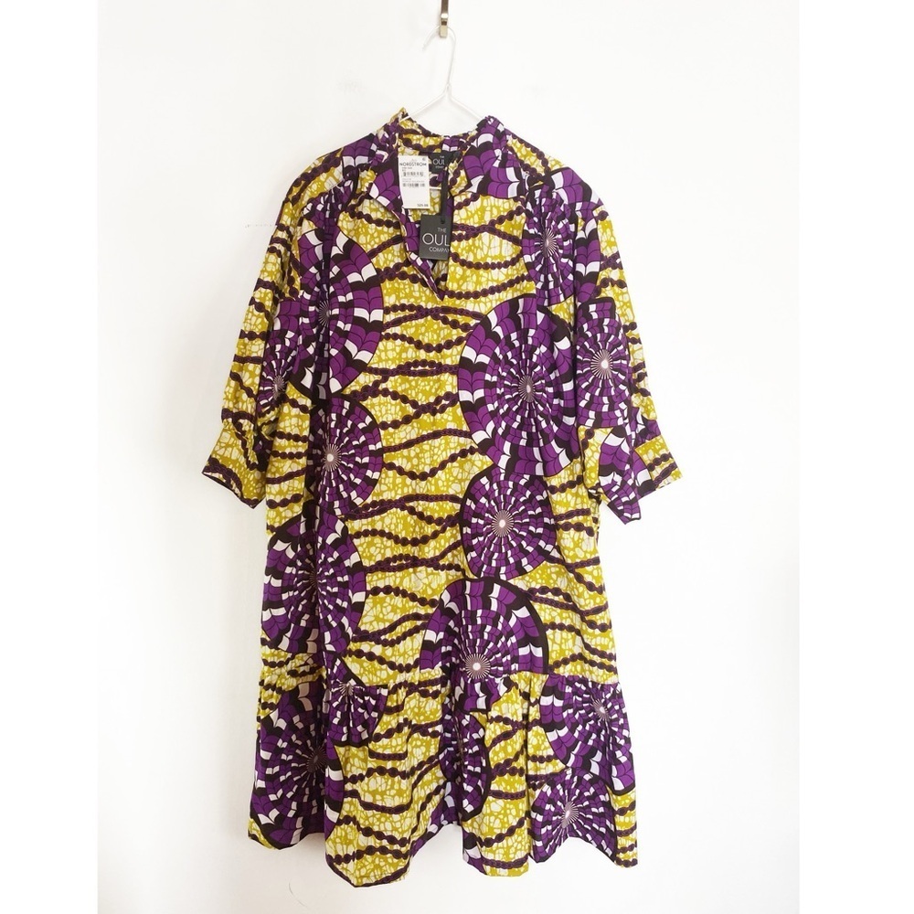 The Oula Company NWT Midi Dress in Purple Golden BW Womens size One Size (3XL)